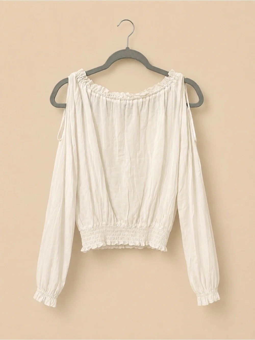 H&M DIVIDED Women Cotton Top Blouse - White Size 6 (Medium) NWT